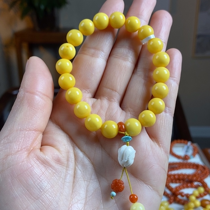 琥珀手链未镶嵌蜜蜡手串9