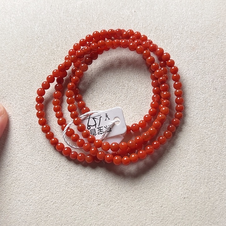 南红玛瑙未镶嵌手串