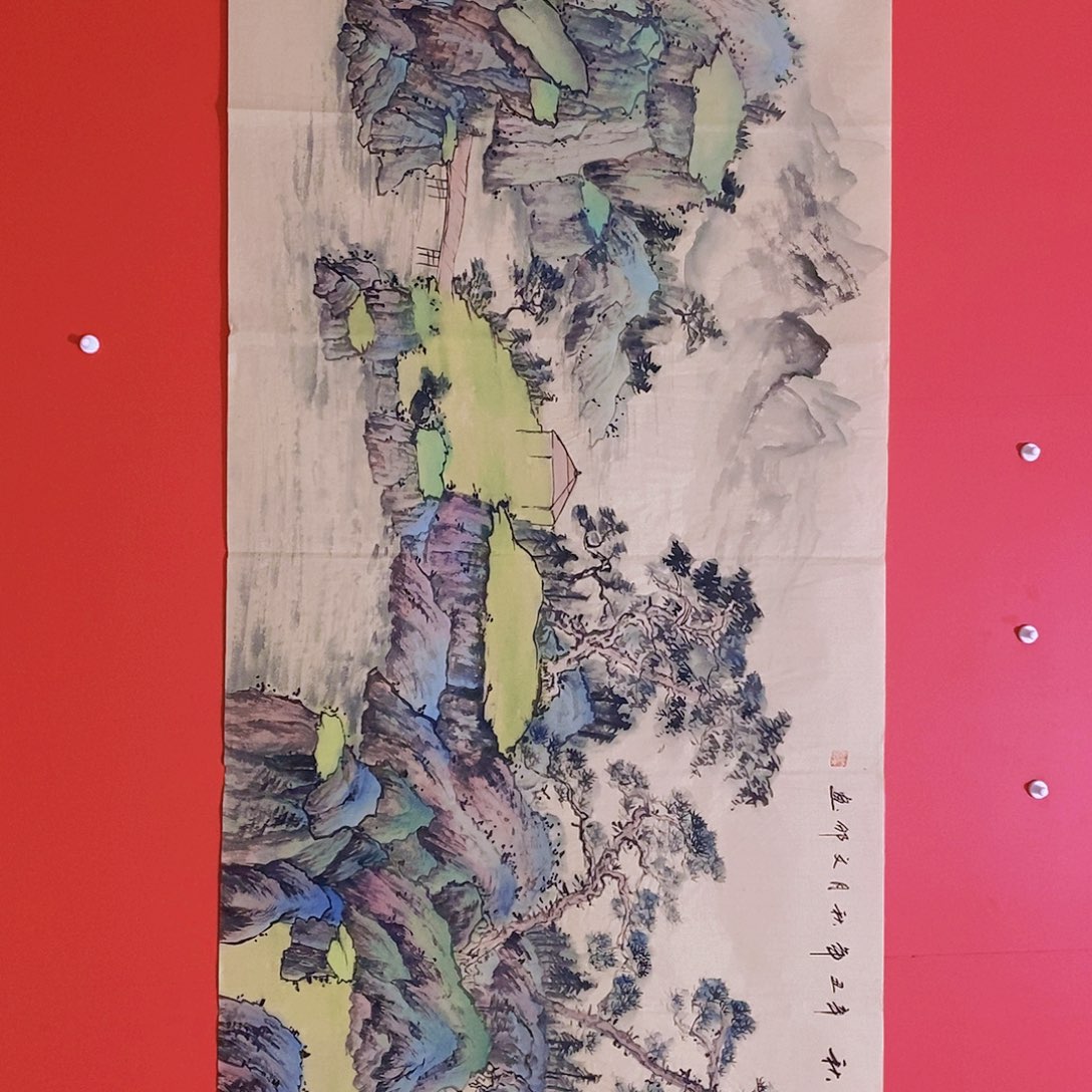 国画山水花鸟国画作品