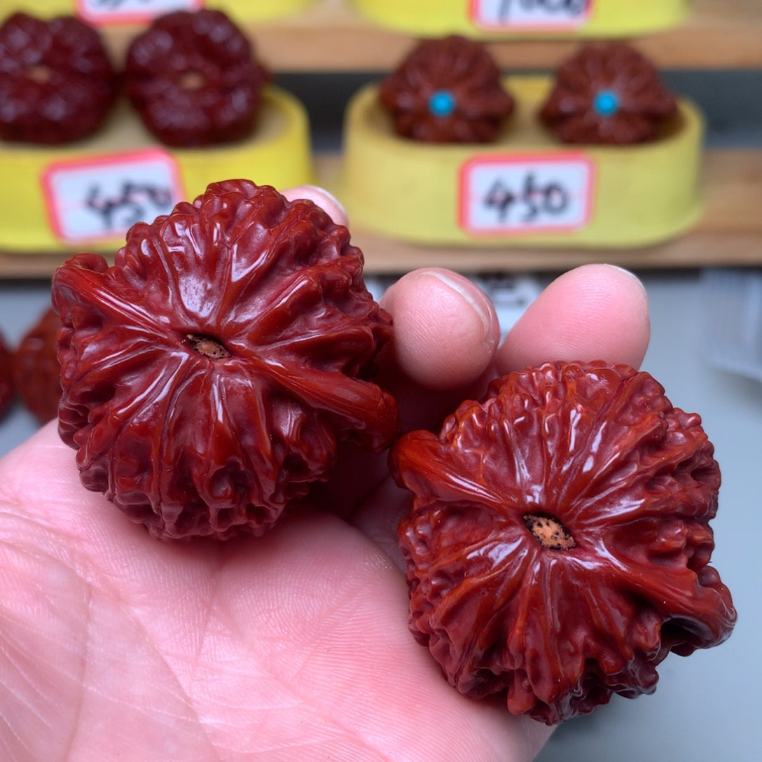 文玩核桃把件蓟县元宝