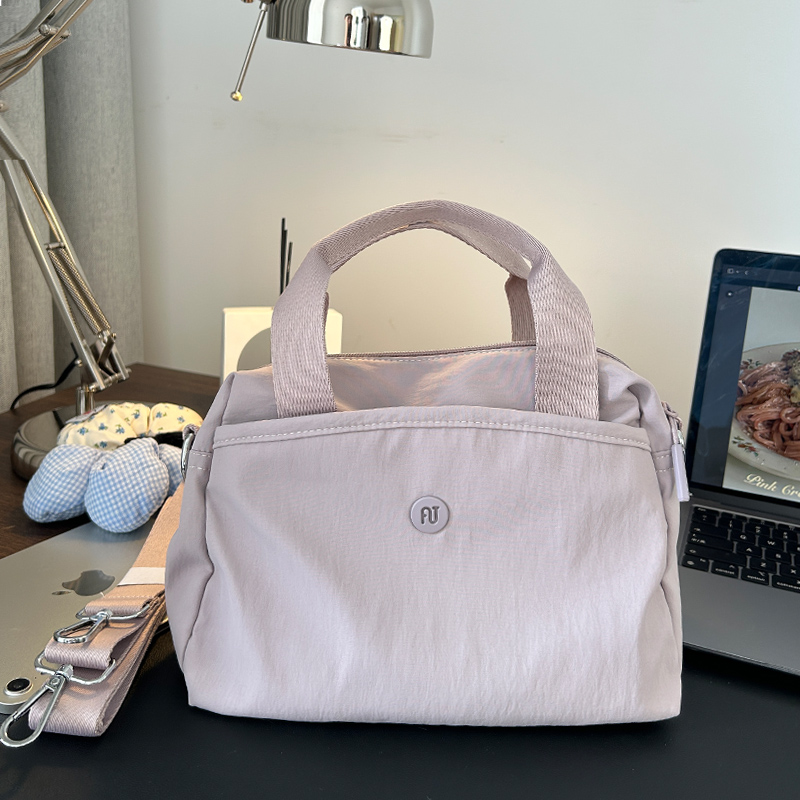 多层时简约布包通勤包包单肩斜挎包轻便小方包轻便手提小包女包