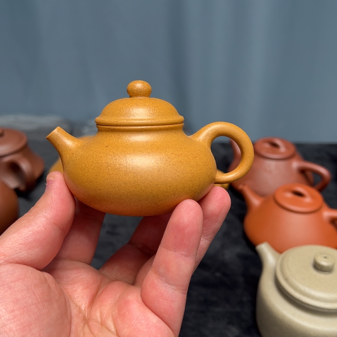 紫砂茶壶100cc黄金段容天