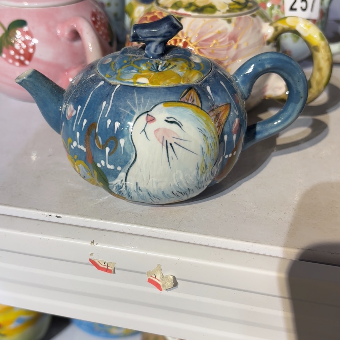 景德镇手绘高温釉下彩陶瓷茶具