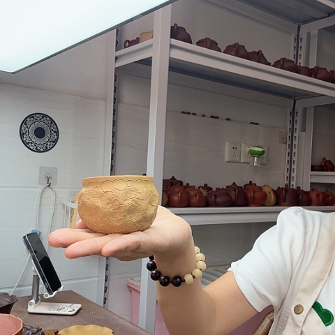 段泥茶案欣怡手制全手工供春主人杯