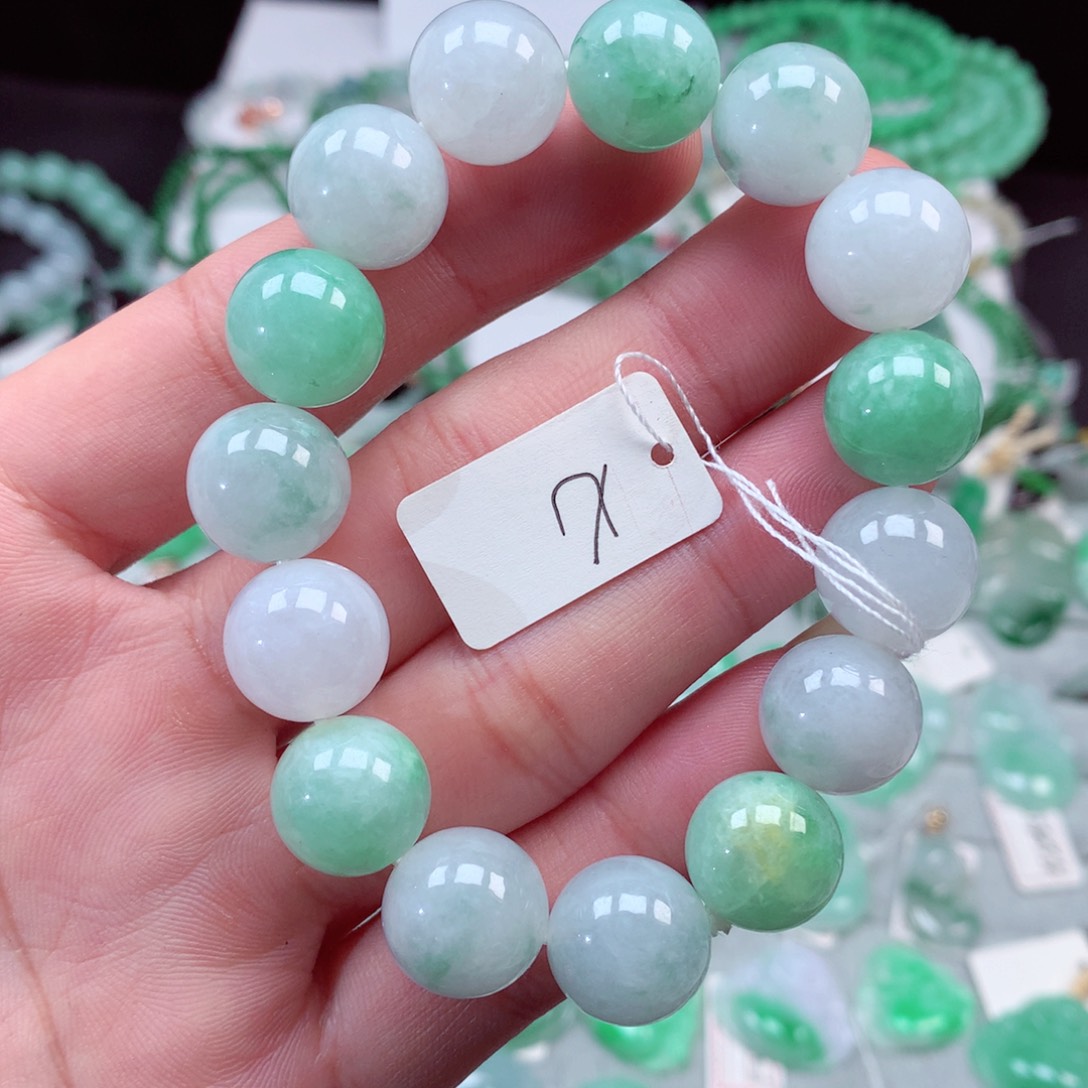 翡翠手链未镶嵌翡翠手串