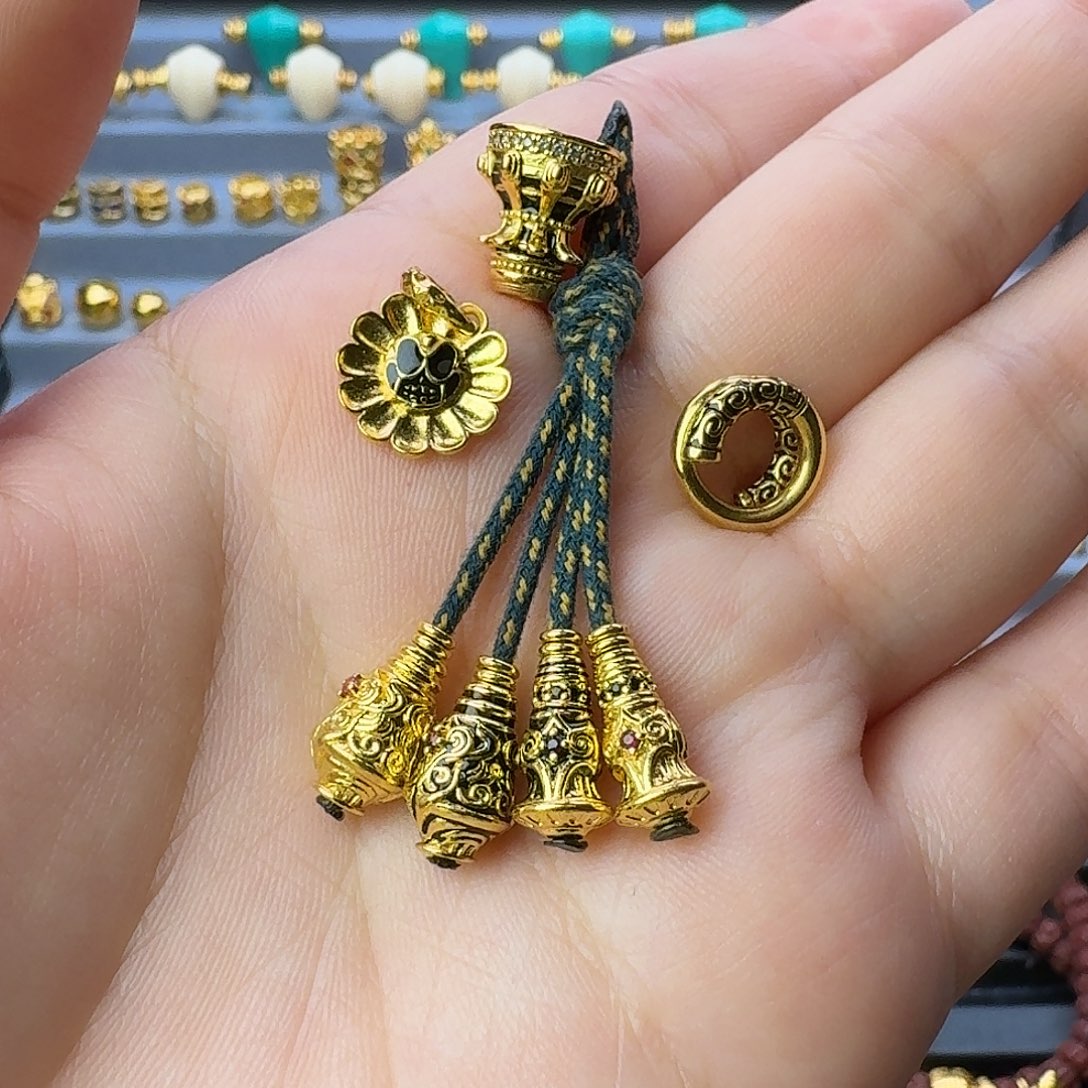 银S925桃禧文玩配饰