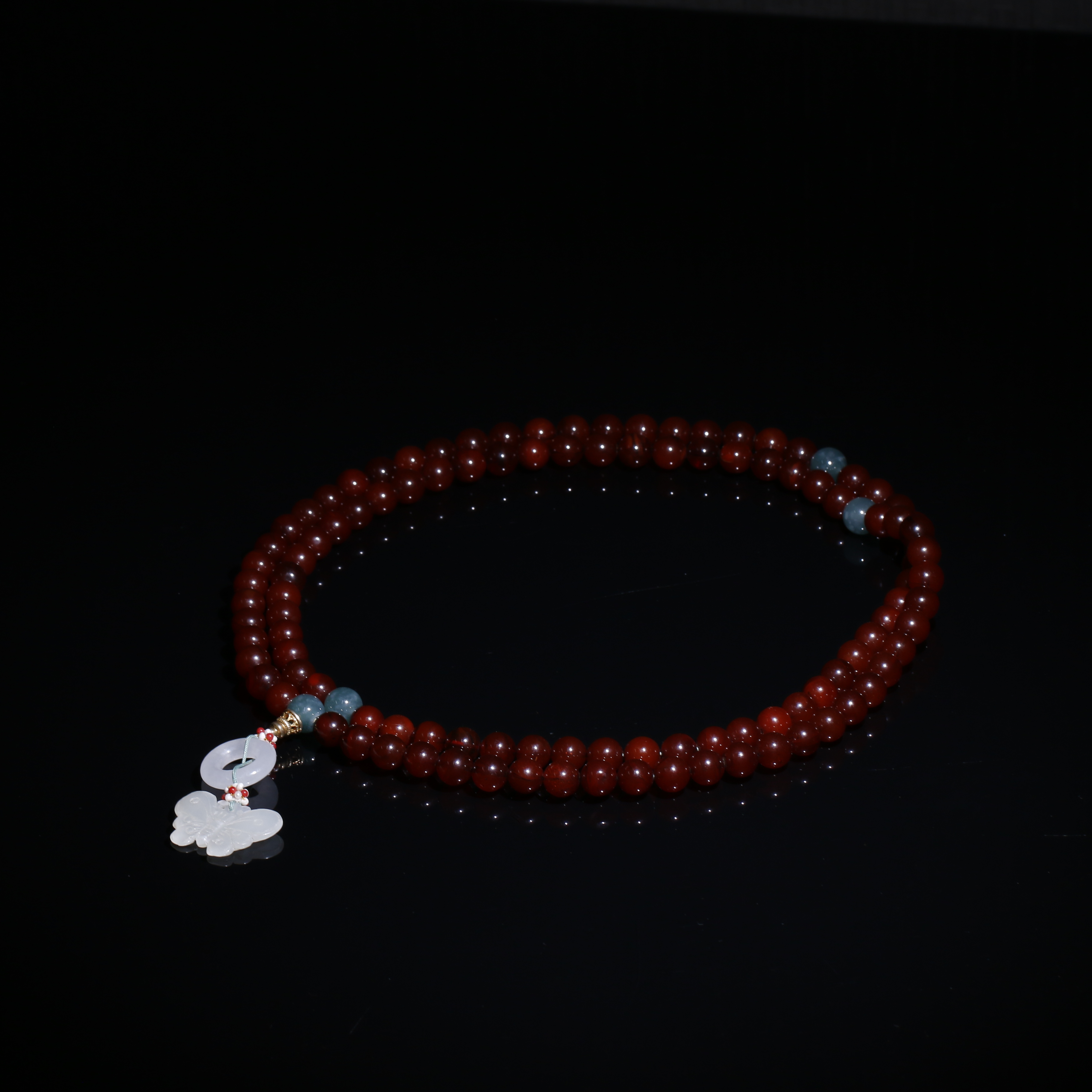 蜜蜡108念珠/宫廷密宝禄/北京益州文物商店