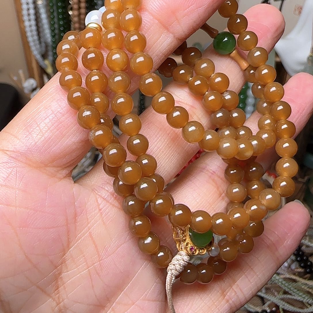 和田玉颈饰未镶嵌夏*」