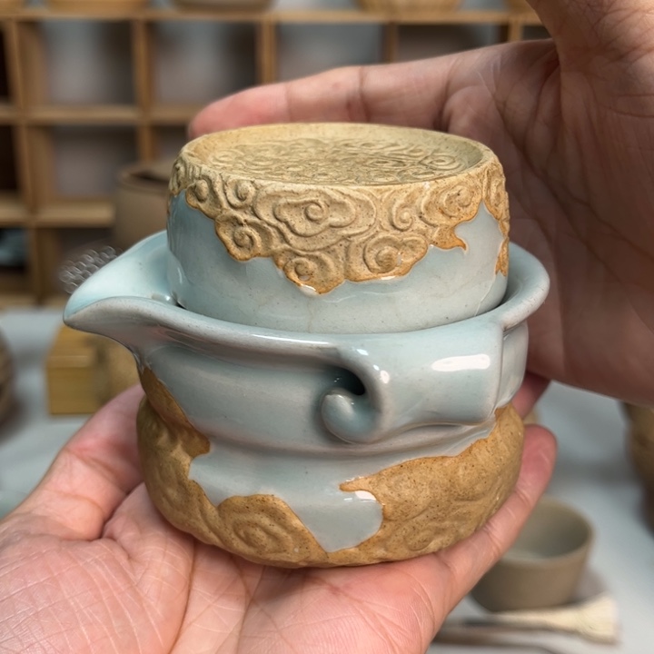 壶老段烧茶器茶具！
