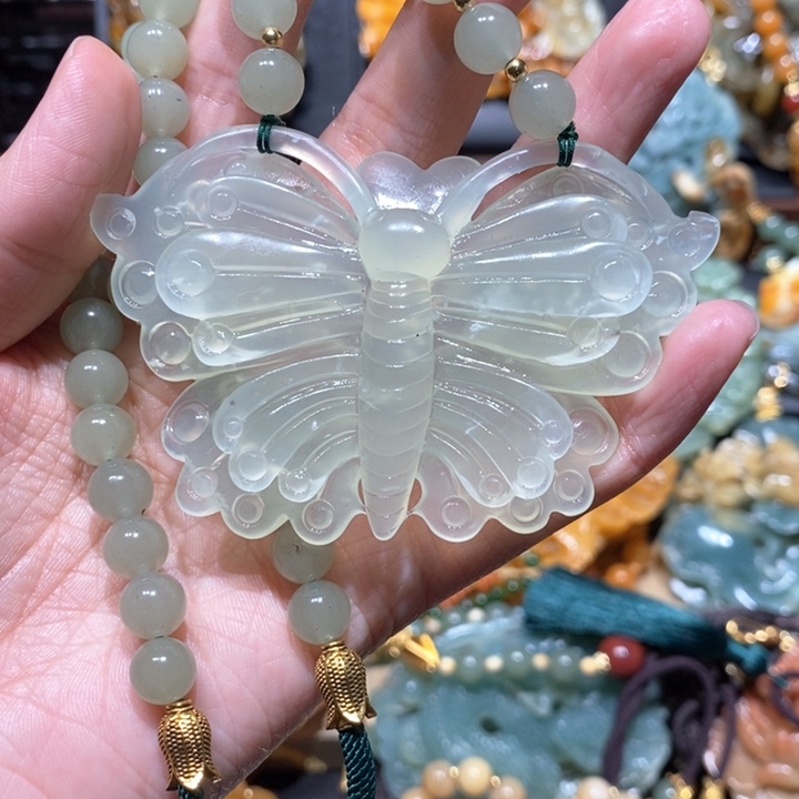 岫玉毛衣链未镶嵌