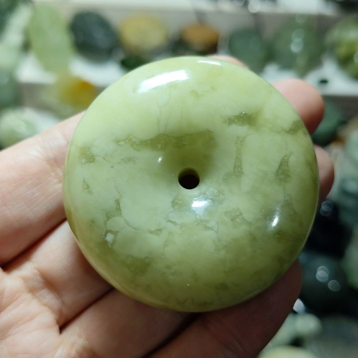 岫玉平安扣未镶嵌