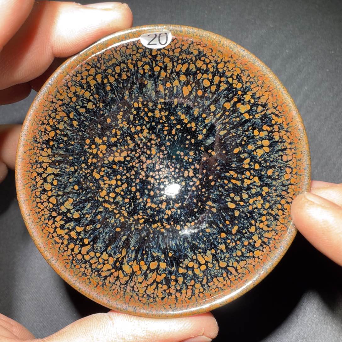 茶盏龙窑柴烧老黄甄选20