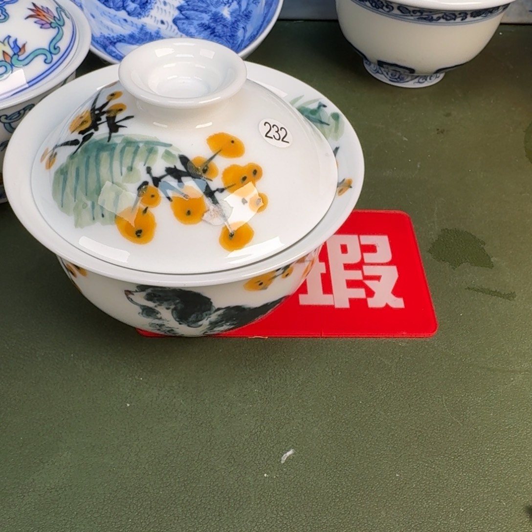 陶景德镇春手绘茶具圆圆232