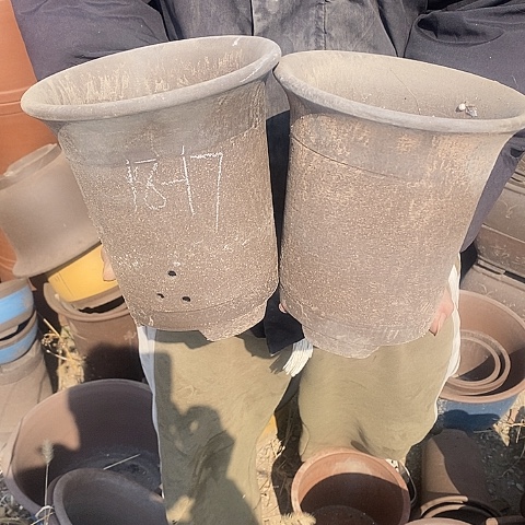 紫砂中国宜兴紫砂花盆，