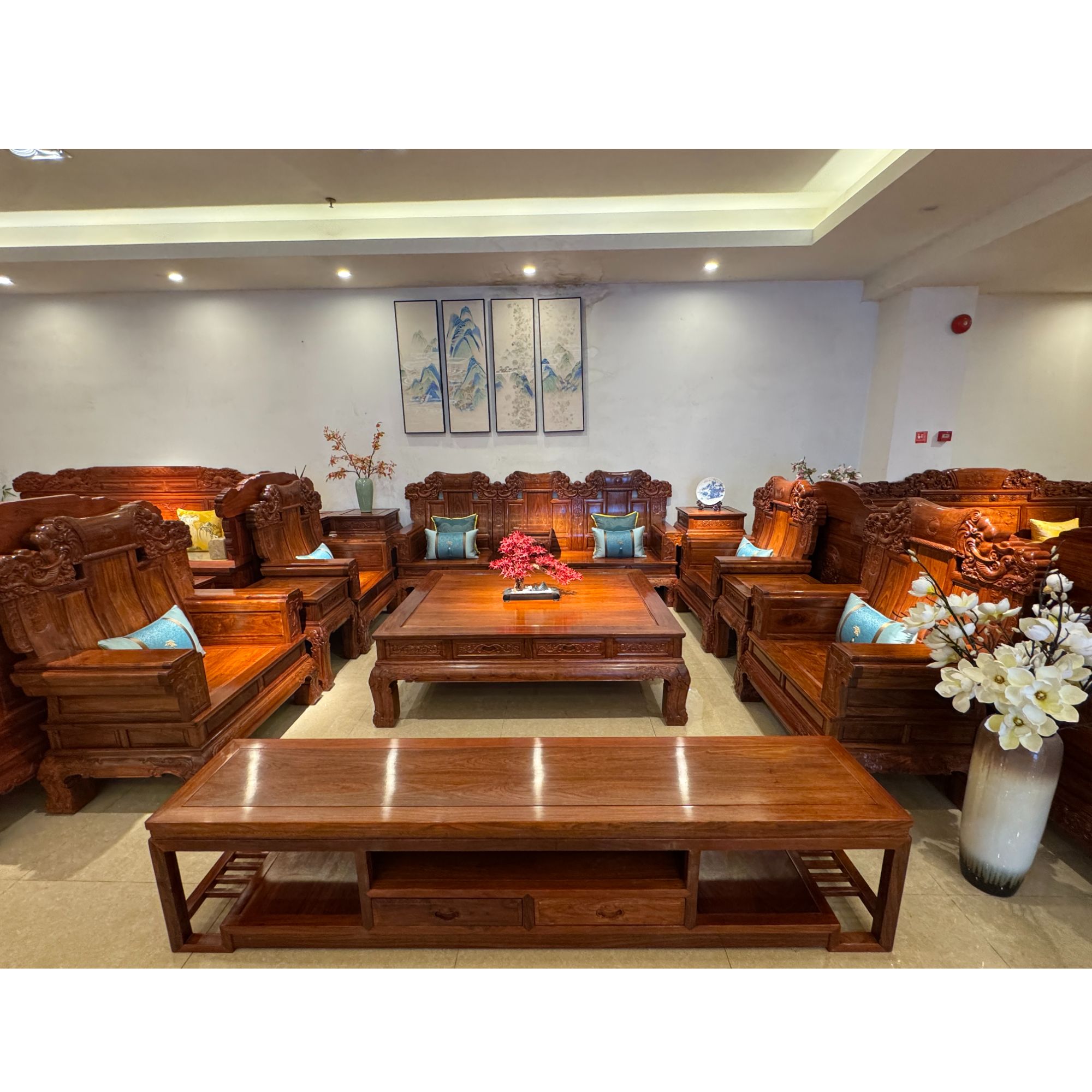 刺猬ZT大奔客厅红木沙发（11113十三件套）