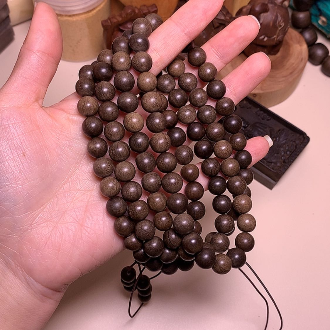 【闪购商品】檀香木手串/手链檀香阴沉0.8/108