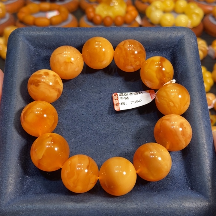 蜜蜡手链未镶嵌蜜蜡