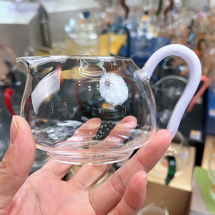 禾器粉彩淡然公道杯