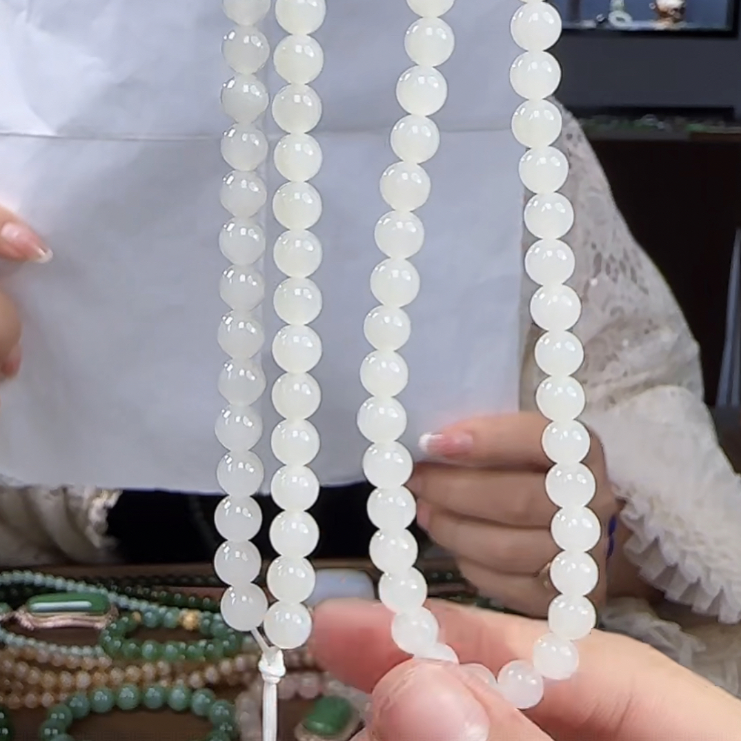 卡6 108和田玉羊脂 百搭链多样性发货拍一发一