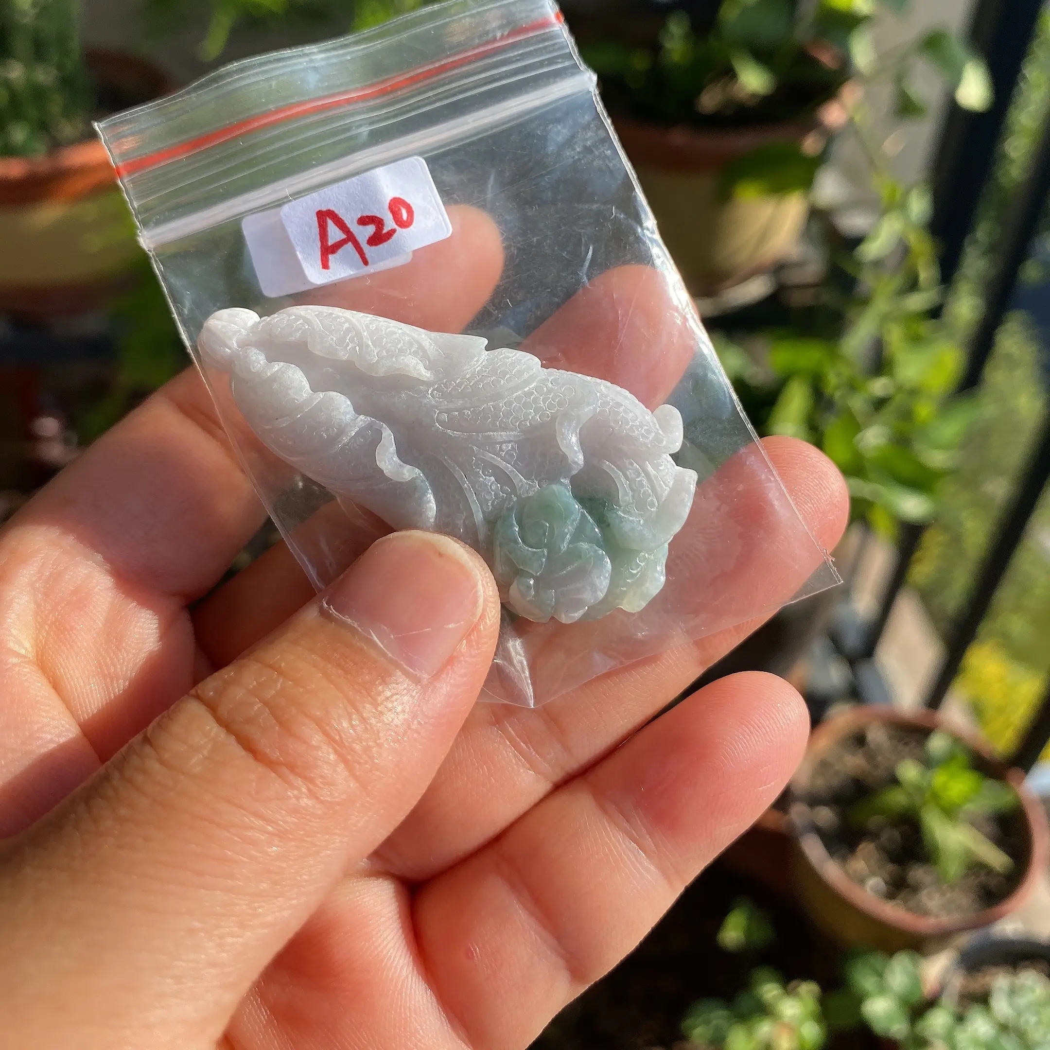 缅甸天然A货翡翠白菜吊坠 锁骨链