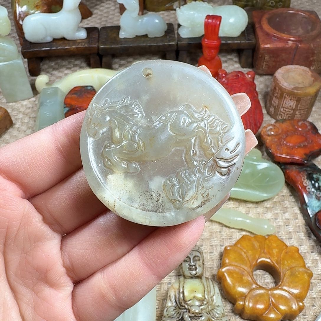 白玉菩提吊坠挂件