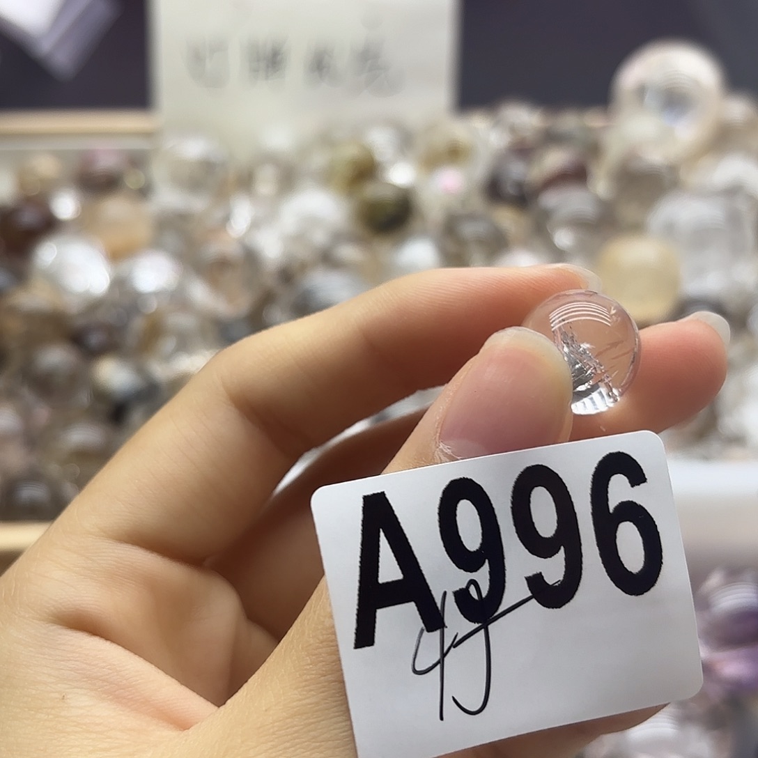果***安水晶珠宝半成品未镶嵌996