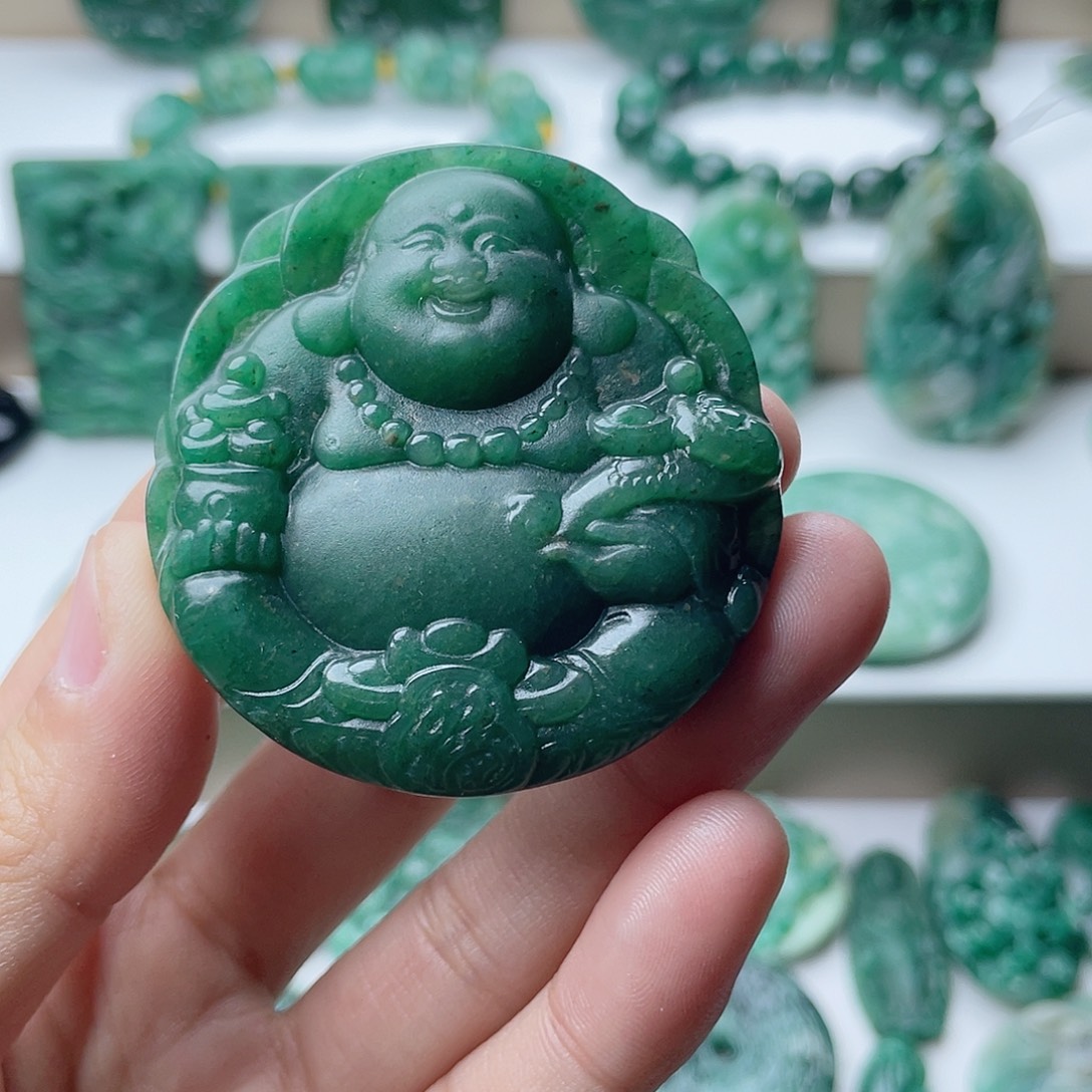 步***升独山玉未镶嵌挂件