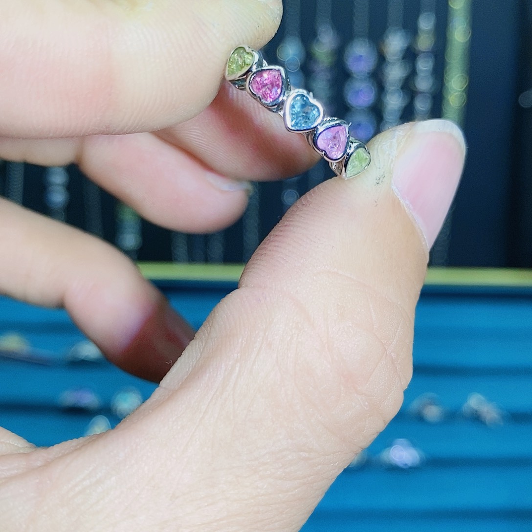 紫晶珠宝半成品银S925镶嵌