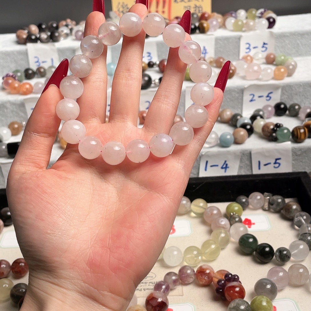 水晶手链未镶嵌粉月光