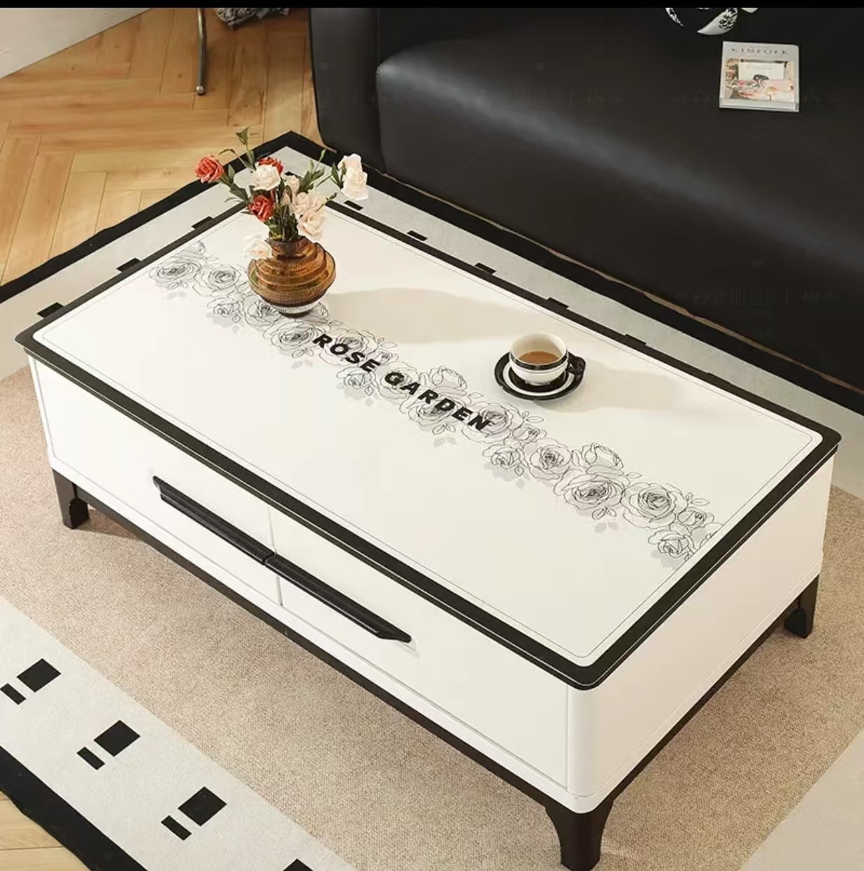 简约轻奢茶几桌布桌面垫防油防水免洗防烫保护垫客厅电视柜台面垫