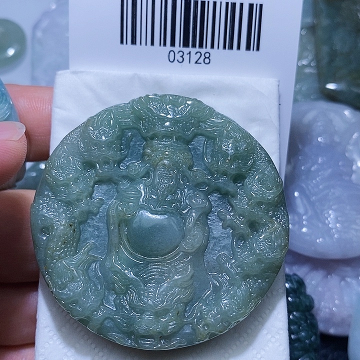 翡翠未镶嵌颈饰天光墟翡翠市场现金代购
