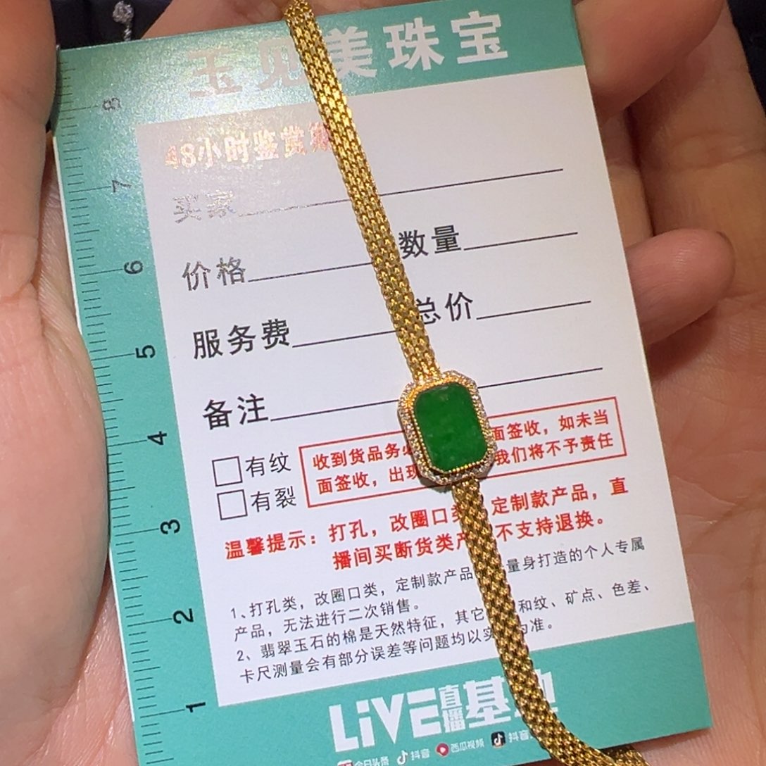 翡翠颈饰18K金镶嵌手表