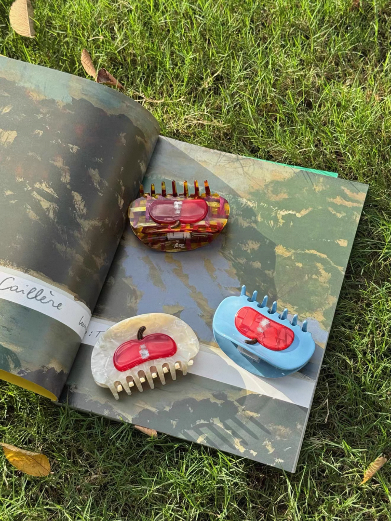 苹果新款亚克力无痕鲨鱼夹发抓