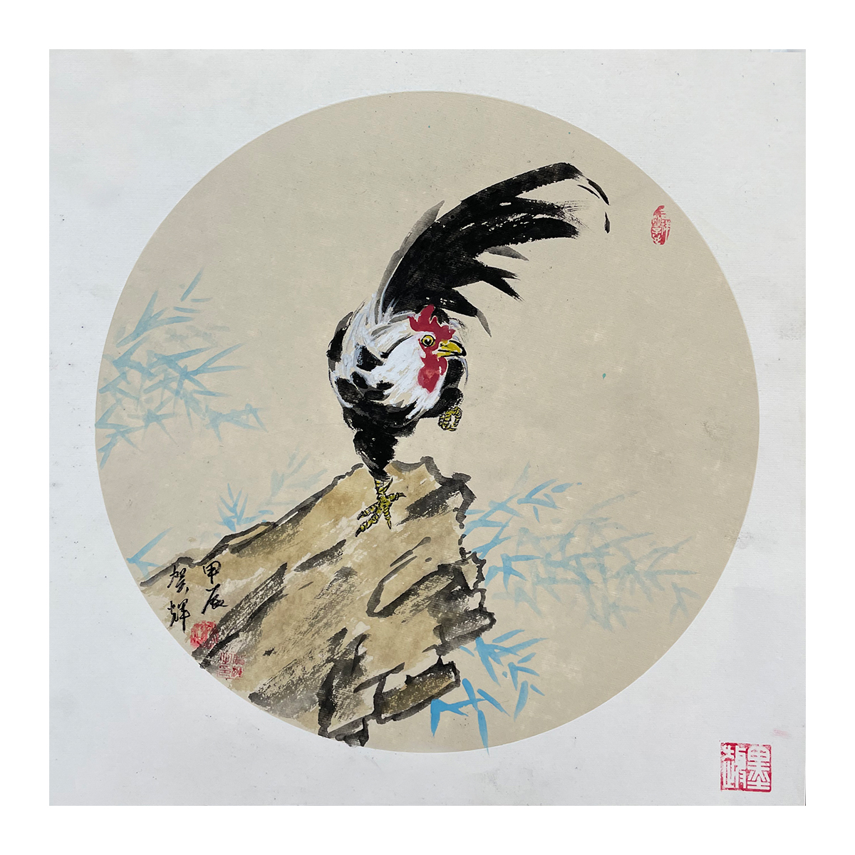 贺辉精品写意动物国画