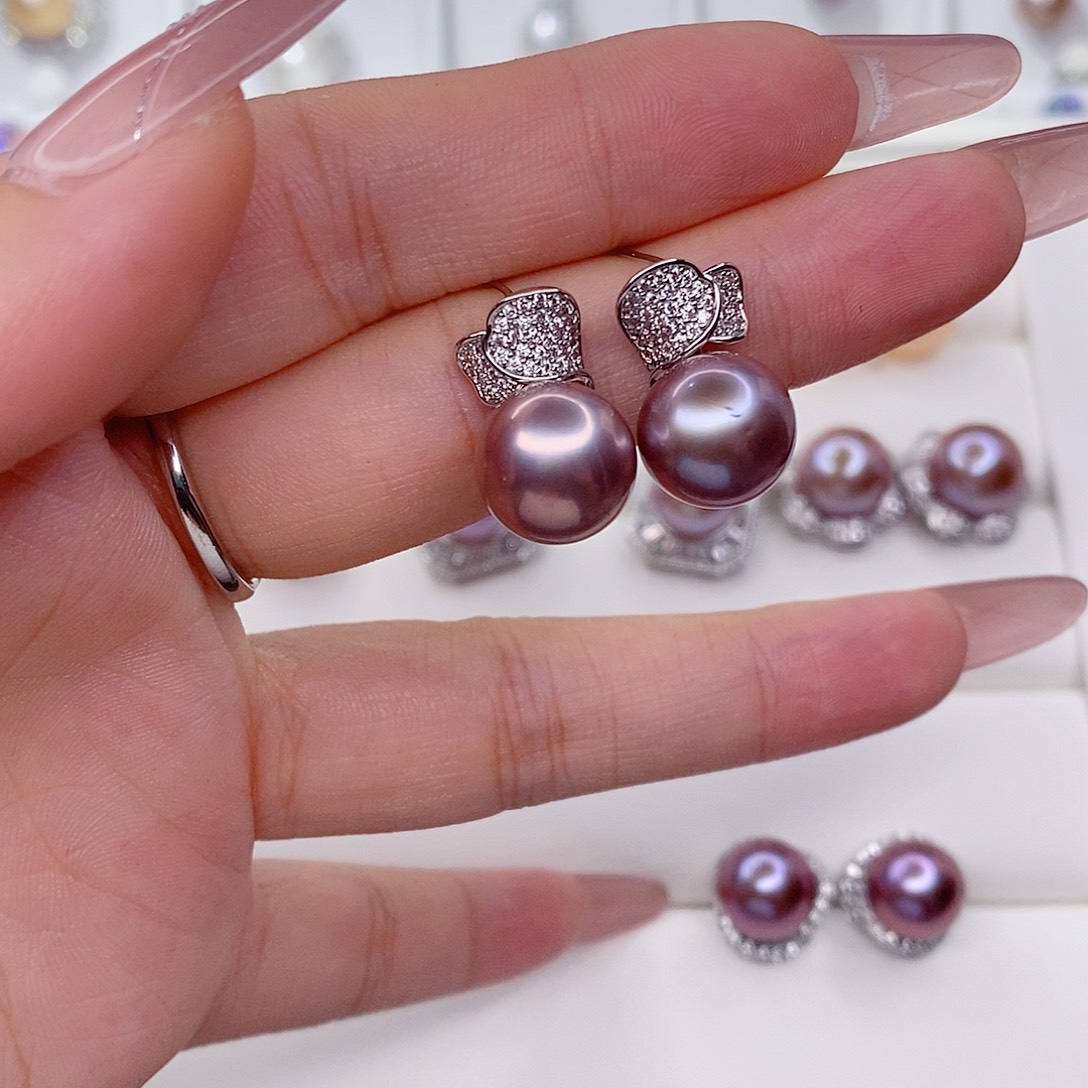 淡水珍珠耳饰未镶嵌