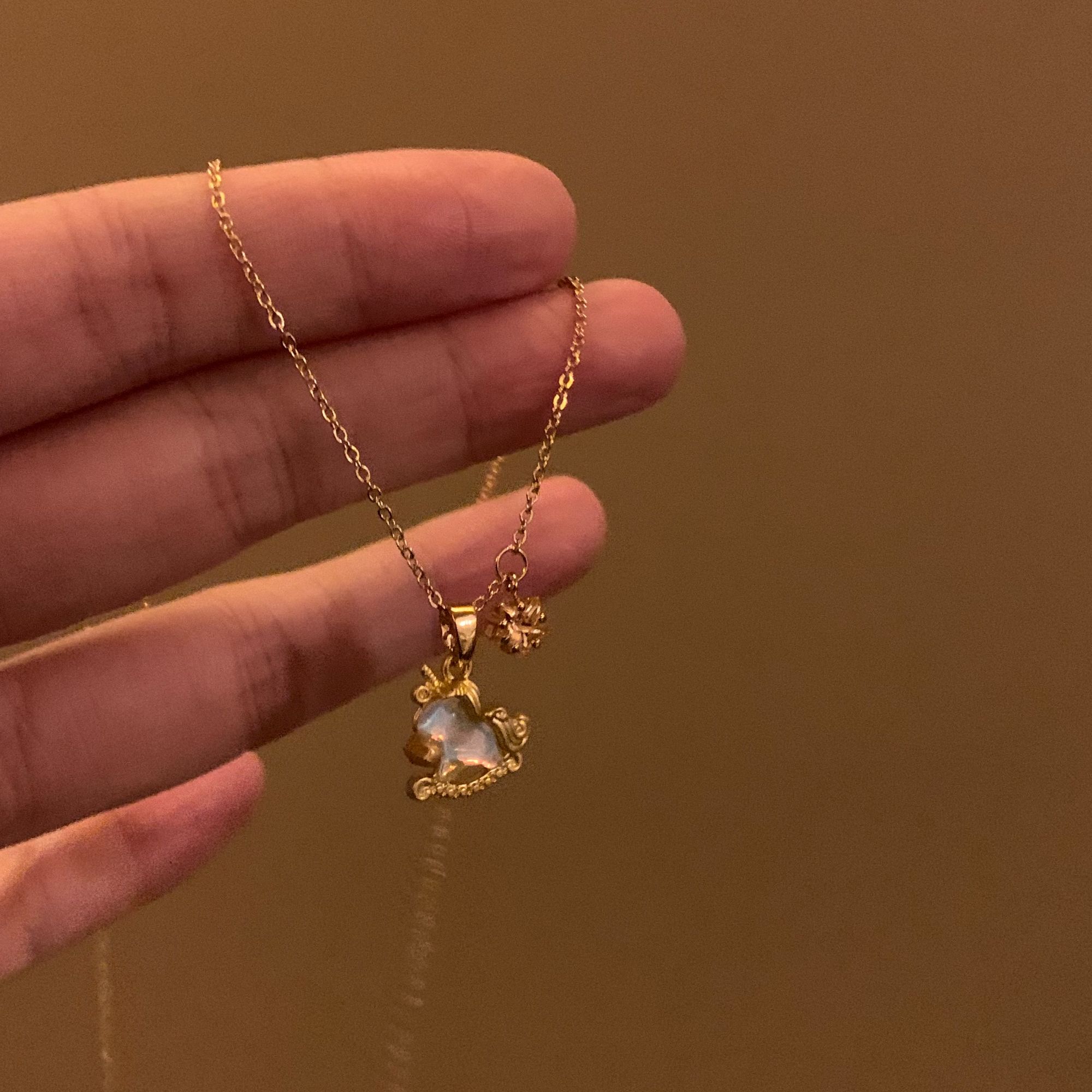 钛钢莫桑石项链 【小马】小众百搭设计感时尚个性冷淡风项链