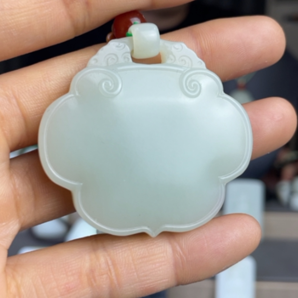 【闪购商品】和田玉挂件未镶嵌丝***语