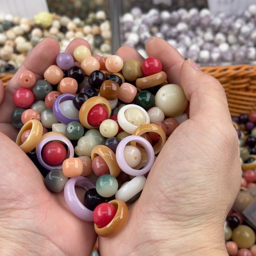 白玉菩提吊坠z 大杂烩200颗/微瑕