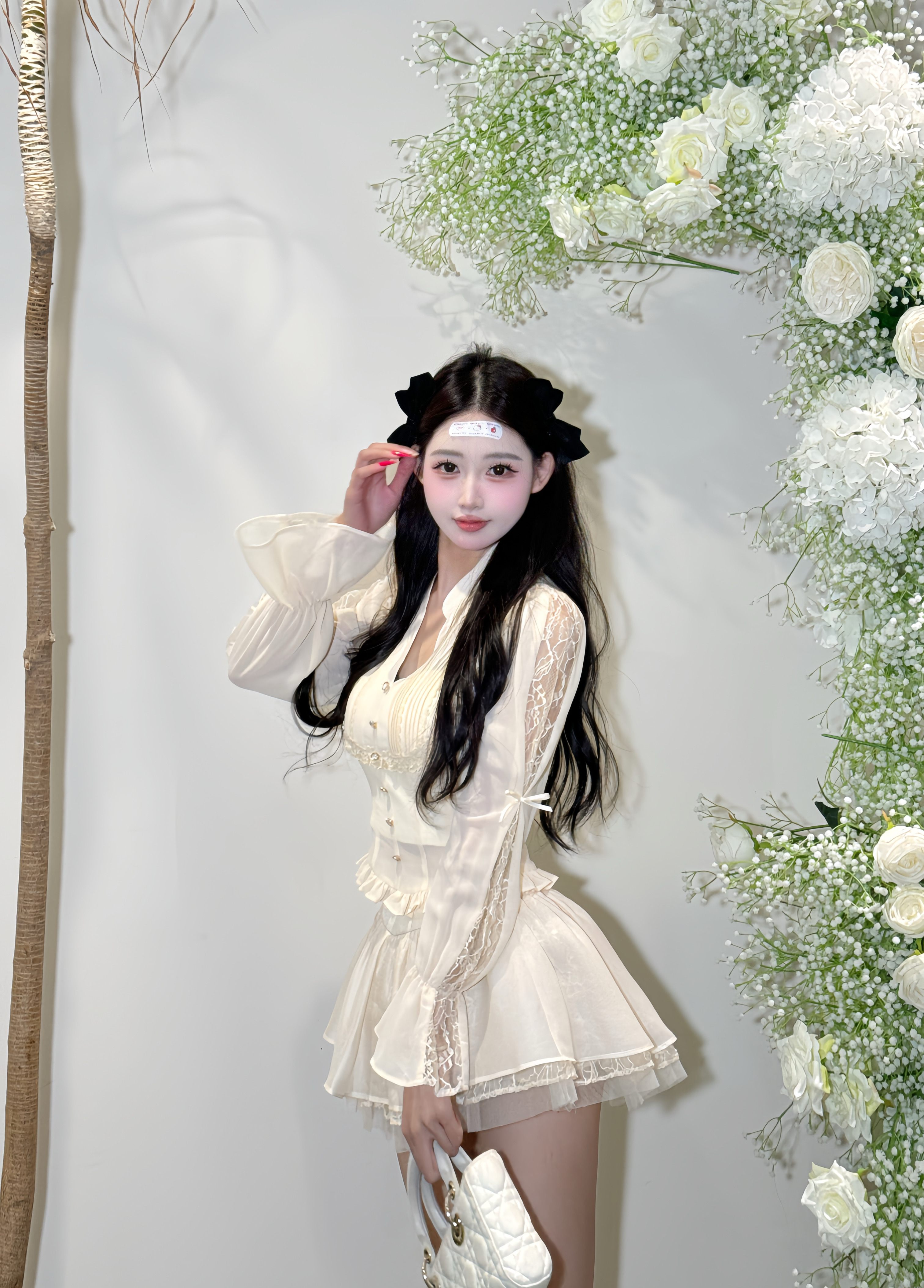 【精选优品】纯欲风辣妹性感蕾丝显瘦时尚套装251498