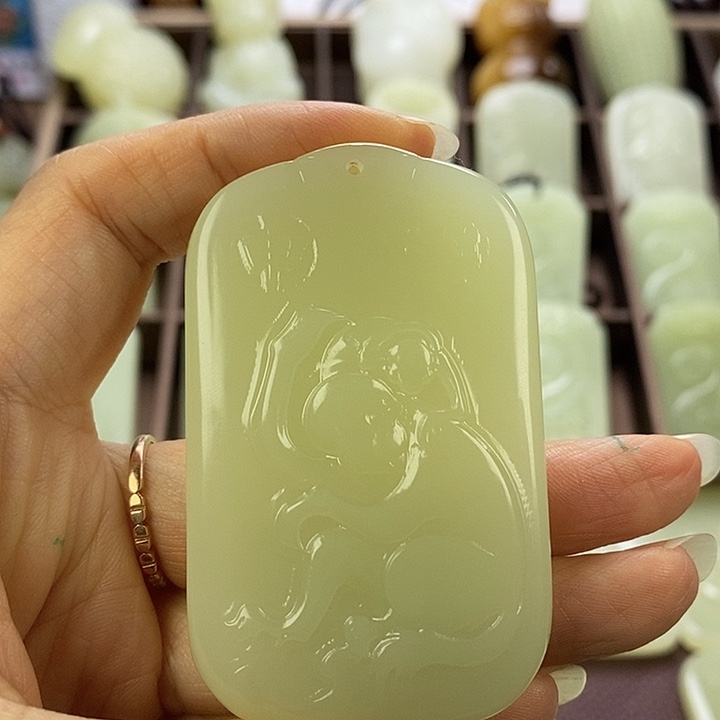 昆仑石农*人双面猴守护