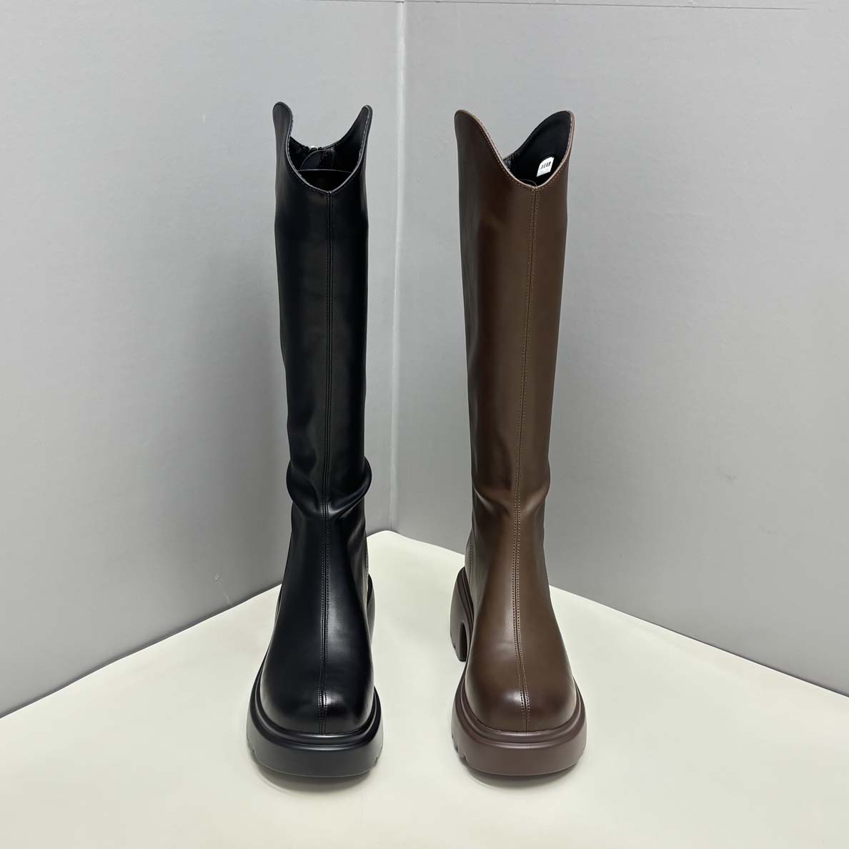 8809秋冬新品超轻厚底显瘦长筒靴骑士靴不过膝百搭