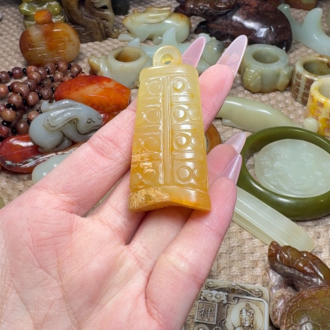 白玉菩提吊坠挂件