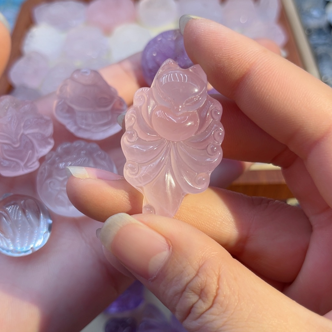 水晶颈饰未镶嵌锦鲤九尾02