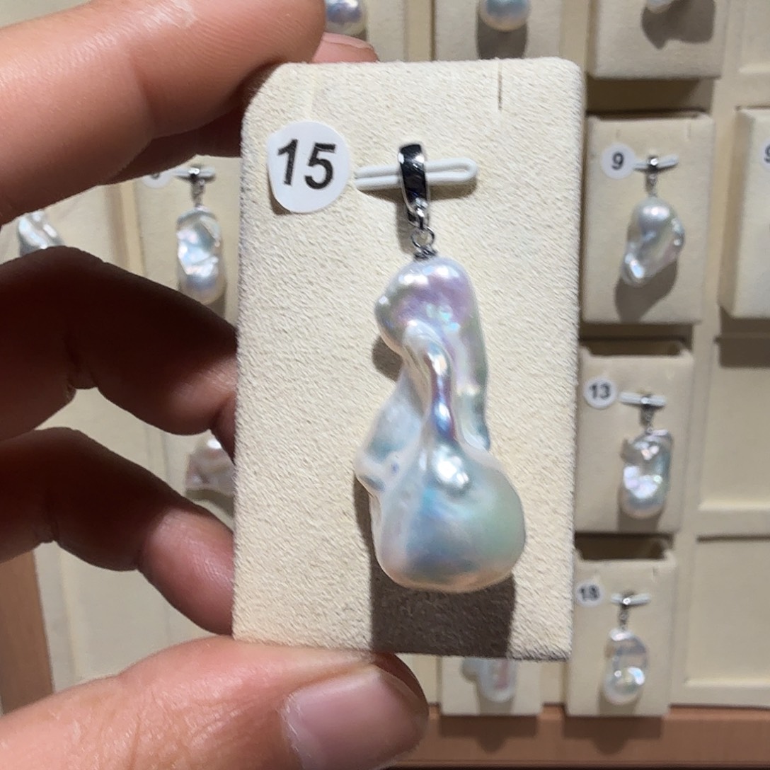 吊坠(不含链)合金淡水珍珠