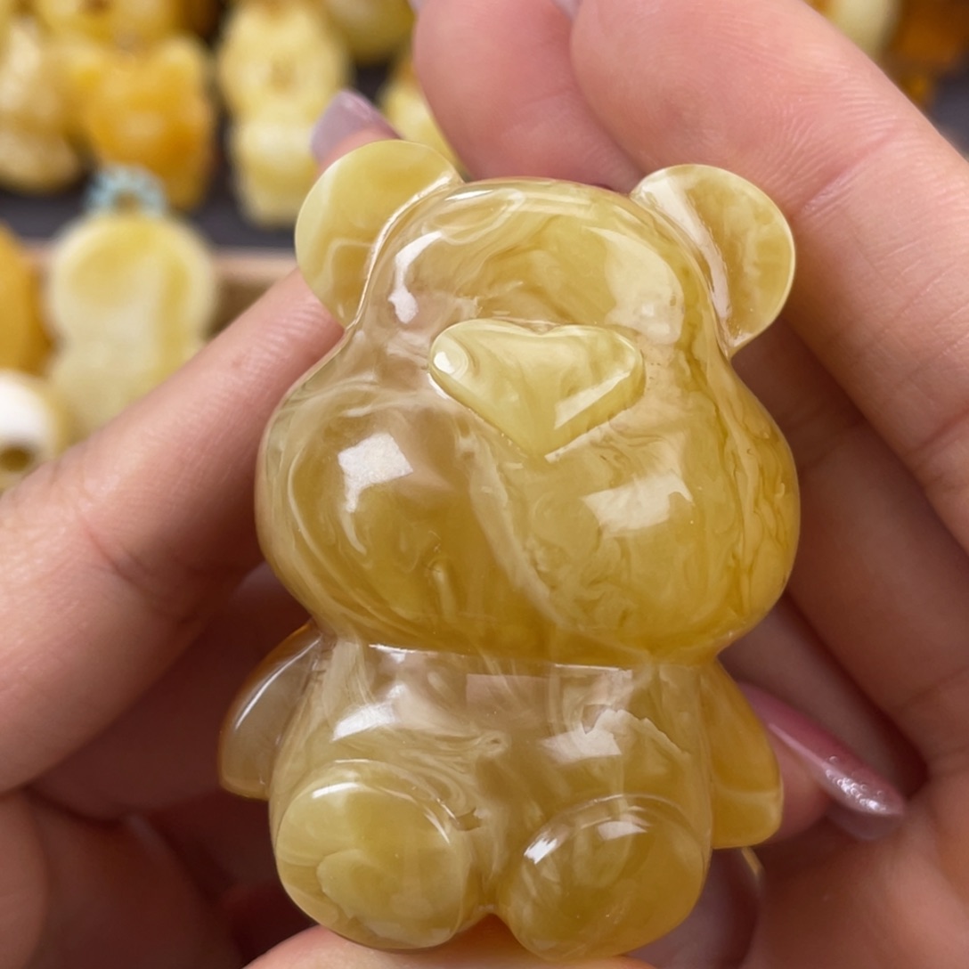 琥珀裸石未镶嵌蜜蜡