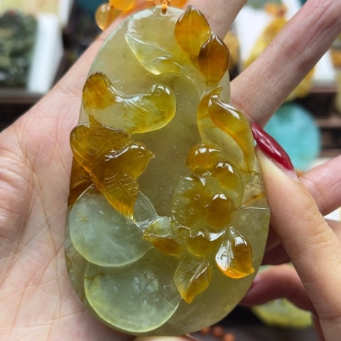 岫玉挂件未镶嵌挂件