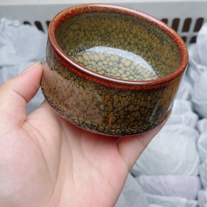 茶盏建窑建盏主人杯竹节