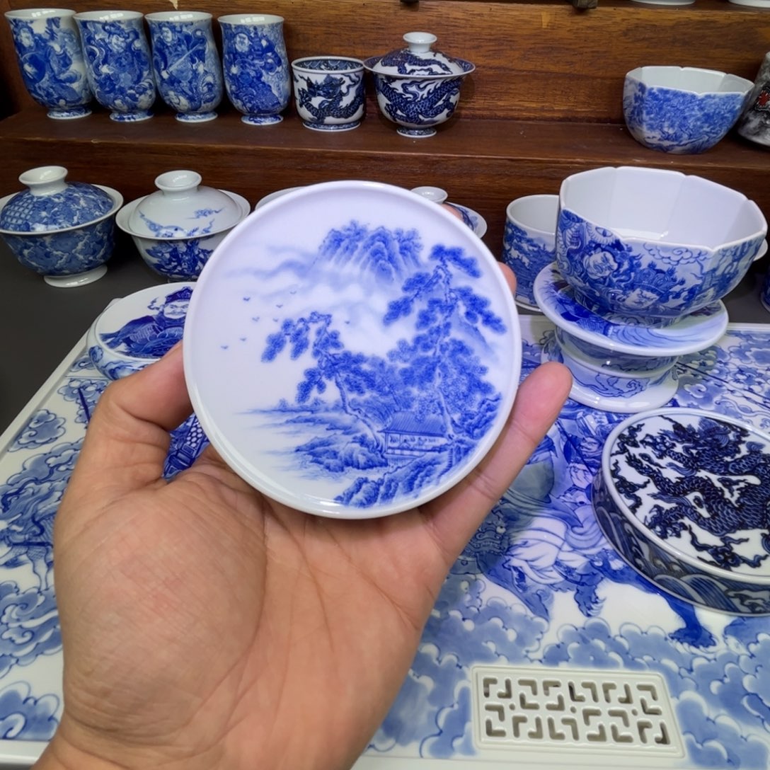 零***度陶摆件手工手绘哈哈哈哈