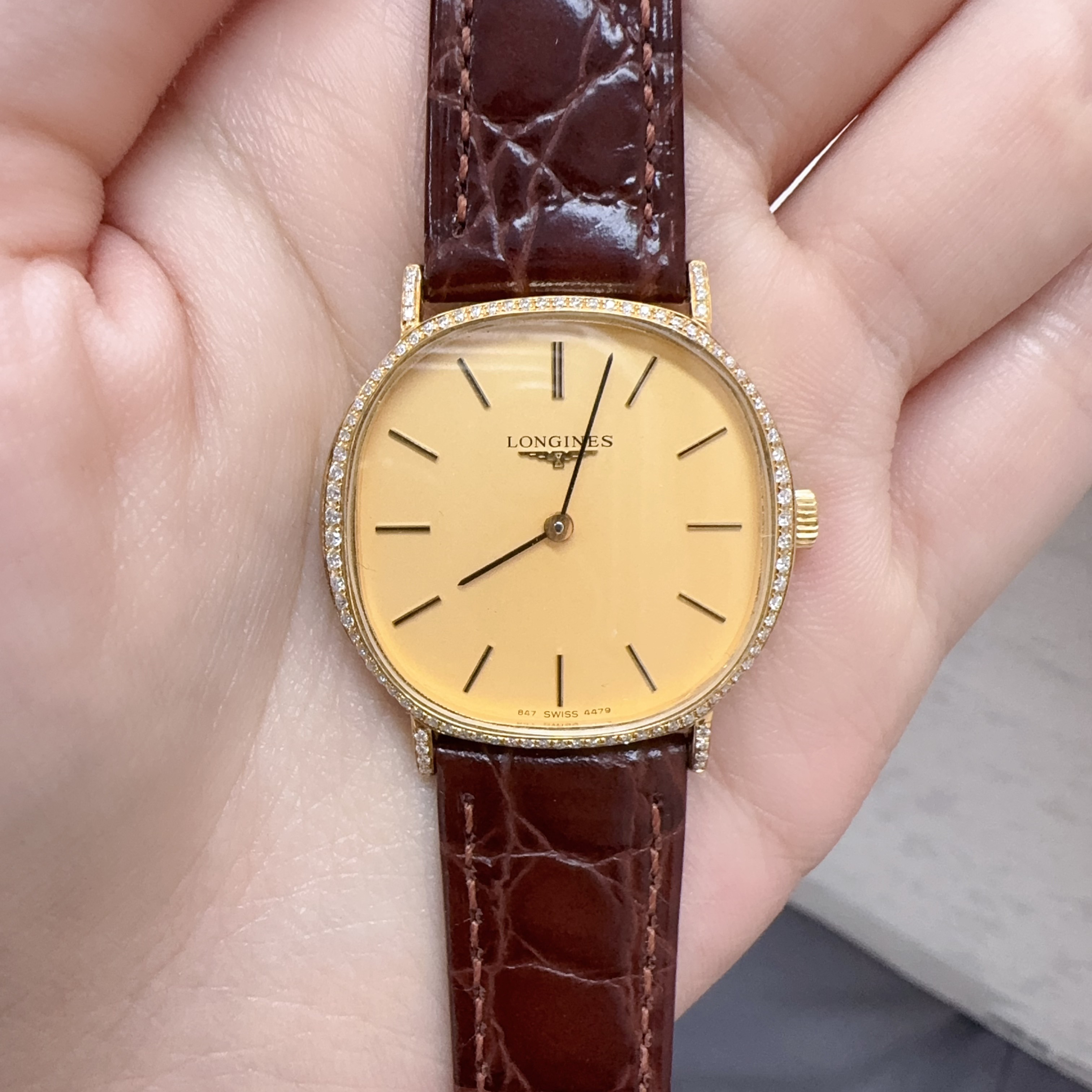 95新 Longines/浪琴 95新 Longines/浪琴 浪琴后钻10255石英女士