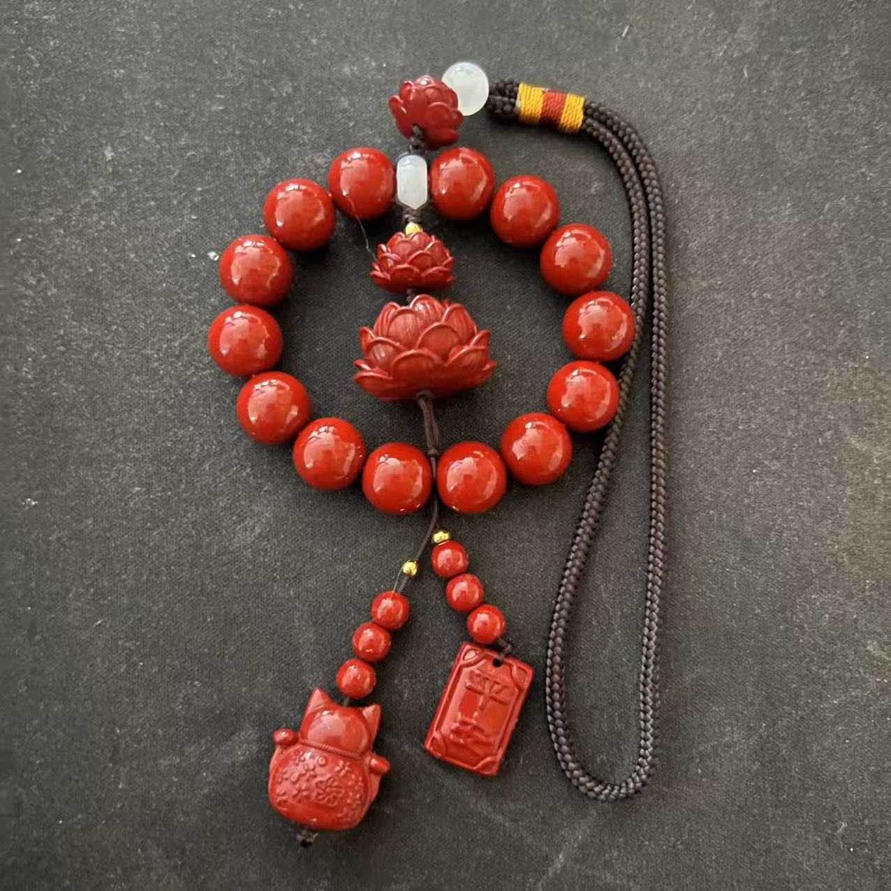 含辰砂工艺品XY163精品手串【无礼盒】